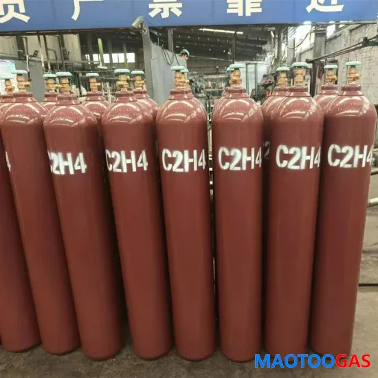 Газообразный этилен 3n5-6n высокой чистоты, промышленный, для электронного применения, газ C2h4, 40 л, 50 л